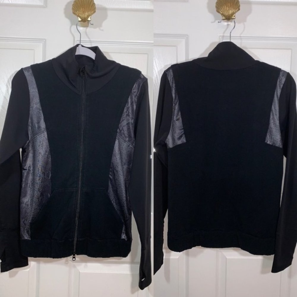 Splits59 Athletic Python Print Lined Jacket Workout Gym Run